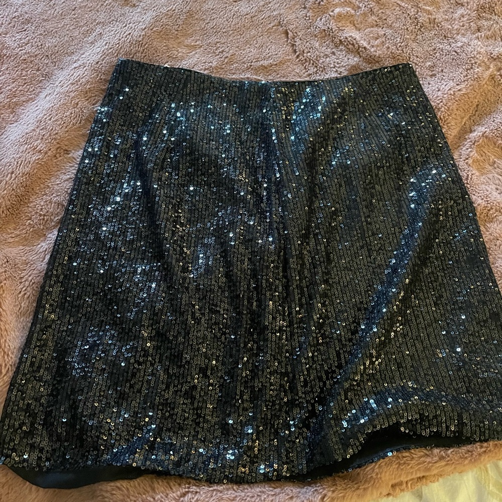 Sequin black mini skirt from Banana Republic